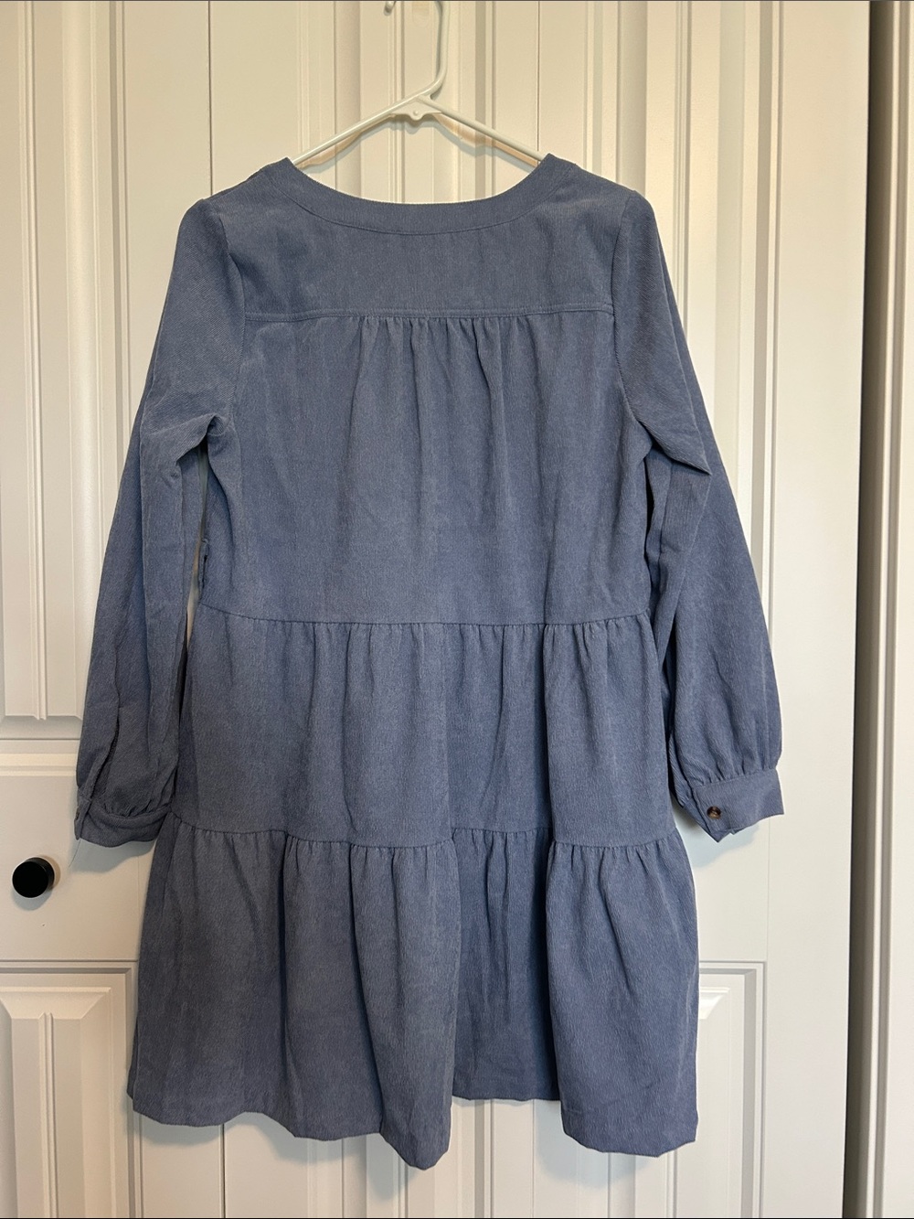 Simply Southern Tiered Corduroy Shirt Dress - Picture 2 of 6